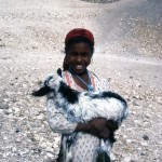 A girl's most favorite pet, in Egypt. 