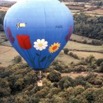 Ann hot air ballooning over France.