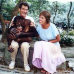 Ann and her husband, Marty, made friends with a chimp.