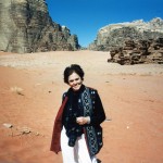 Ann in the desert of Jordan.